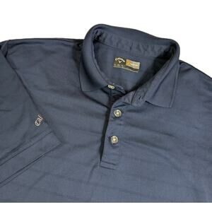 CALLAWAY Opti-Dry Golf Polo Shirt Men's XL Collared SS Navy Blue Performance
